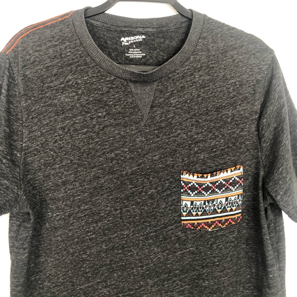 Aztec Pocket Print T Shirt Arizona Men's Large